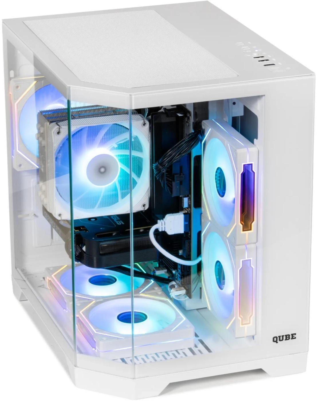 Корпус Qube CRYSTAL_GWNU3 White - зображення 4