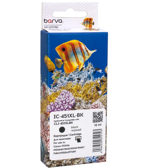 Картридж CANON CLI-451Bk XL, Barva, Black - зображення 1