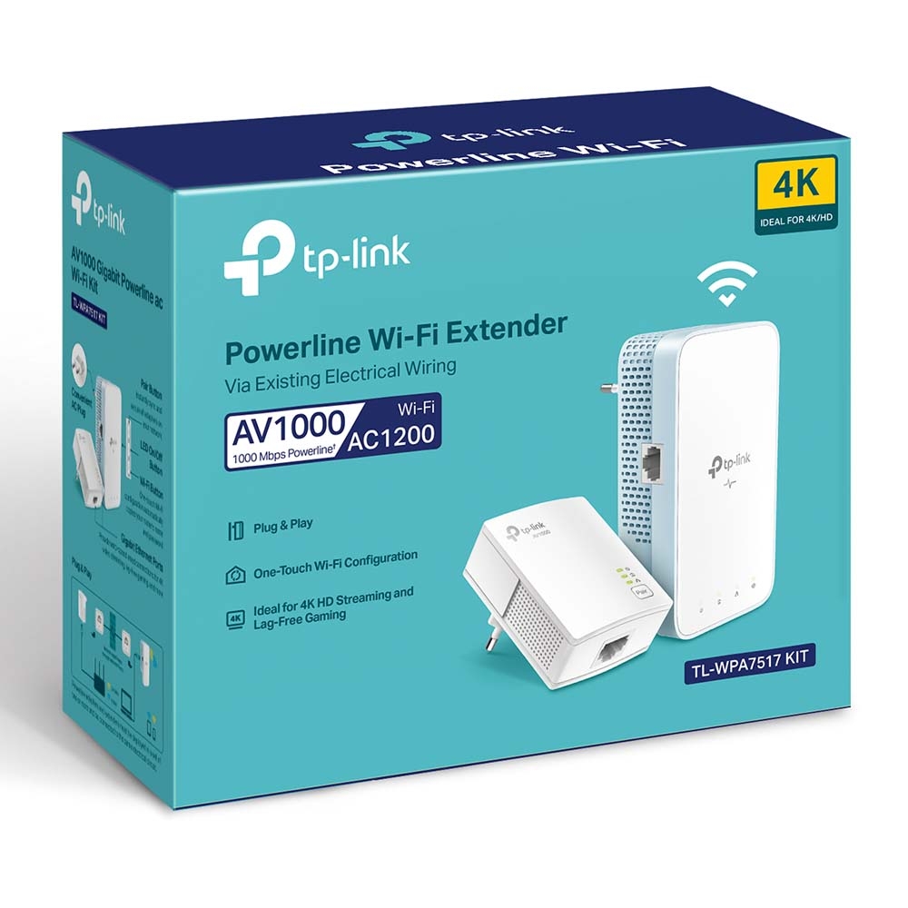 Мережевий адаптер PowerLine TP-Link AV1000 з підтримкою Mesh та Wi-Fi AC1200 (TL-WPA7517KIT) - зображення 2