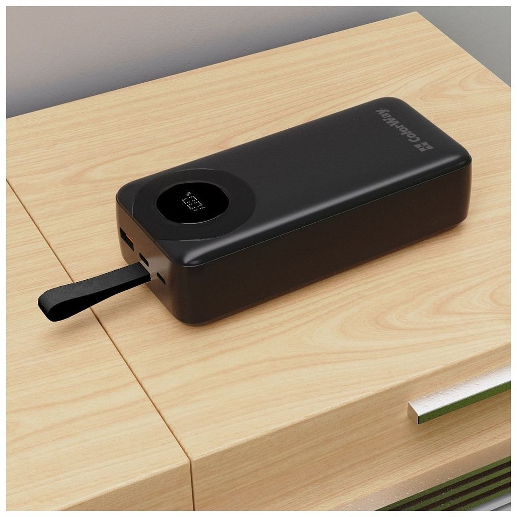 Батарея POWER BANK ColorWay EnergyPlus QC3.0 + PD 22.5 W (CW-PB300LPB4BK-PDD) - зображення 7