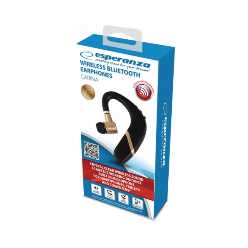 Bluetooth-гарнітура Esperanza Eaprhone Carina (EH234K) - зображення 4