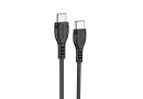 Кабель USB Type C to Type C BOROFONE Triumph BX51 60W, 1м, PVC, black - зображення 1
