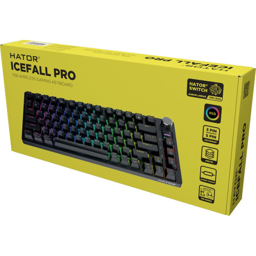 Клавіатура Hator Icefall Pro Wireless Black (HTK450UA) - зображення 11