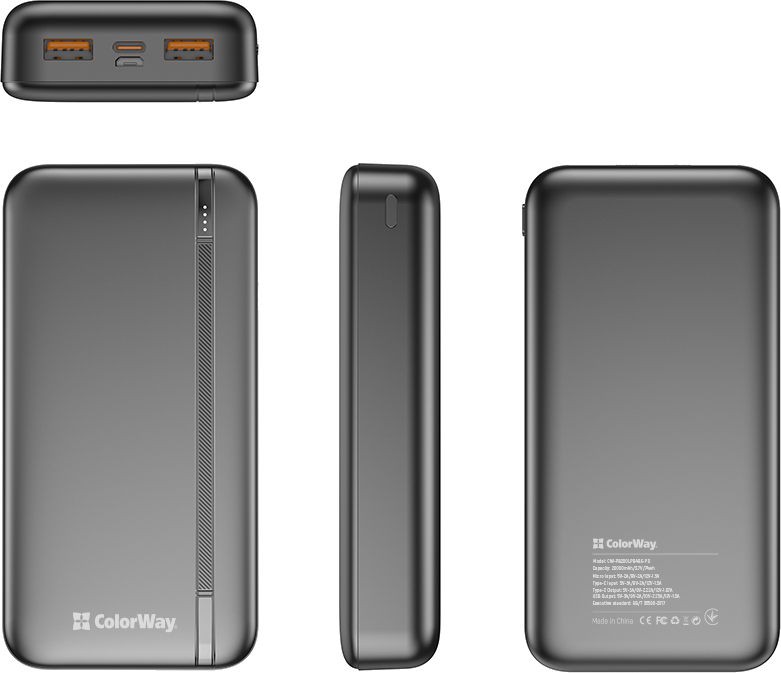 Батарея POWER BANK ColorWay EnergyPlus CW-PB200LPB4BK-PD - зображення 5