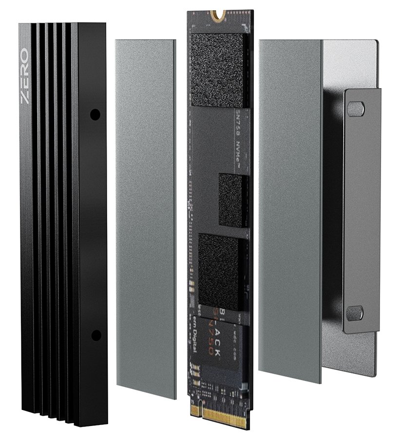 Радіатор охолодження для M.2 SSD 2280 ID-Cooling Zero M05 - зображення 4