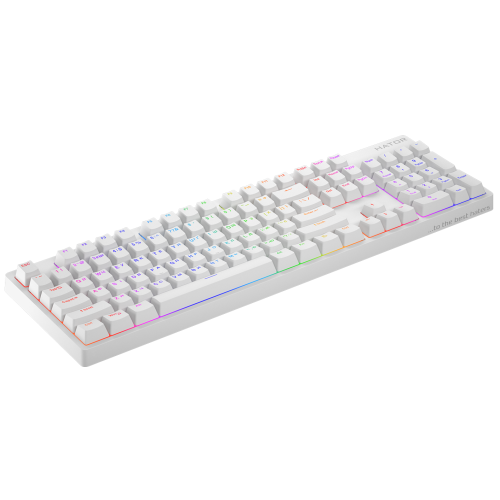 Клавіатура Hator Rockfall 2 Mecha Orange USB White (HTK-711) - зображення 3