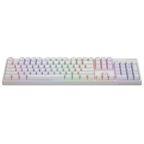 Клавіатура Hator Rockfall 2 Mecha Orange USB White (HTK-711) - зображення 2