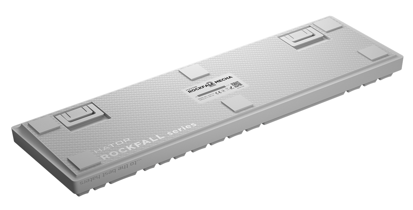 Клавіатура Hator Rockfall 2 Mecha Orange USB White (HTK-711) - зображення 5