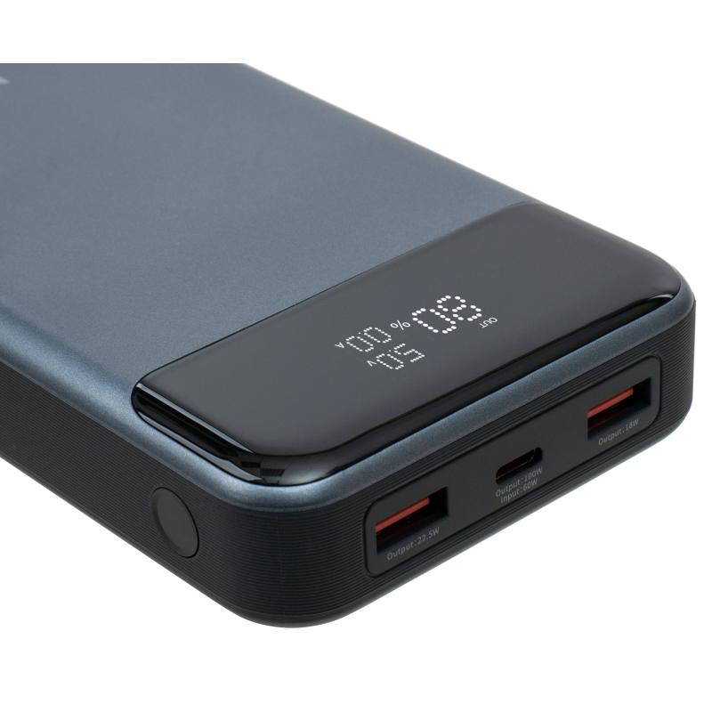 Батарея POWER BANK Vinga 30000 mAH 100W Display VA Grey - зображення 6