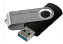 Флеш пам'ять USB 16Gb Goodram UTS3 Twister black USB3.0 - зображення 2
