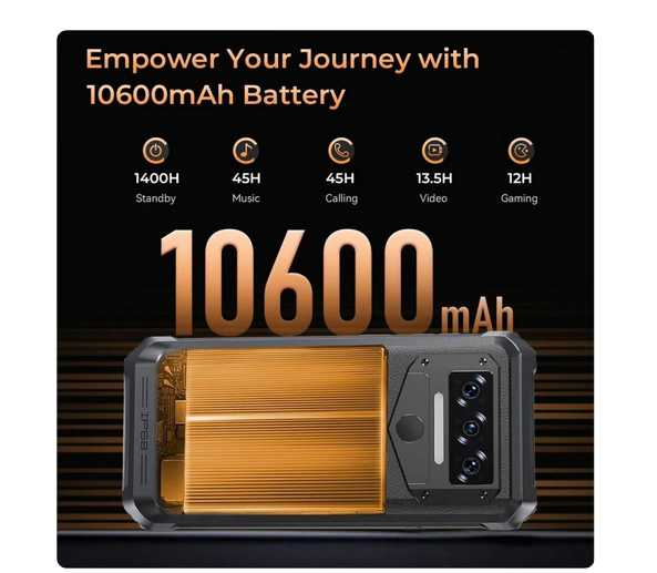 Смартфон OUKITEL WP38 6\/256GB Black - зображення 10