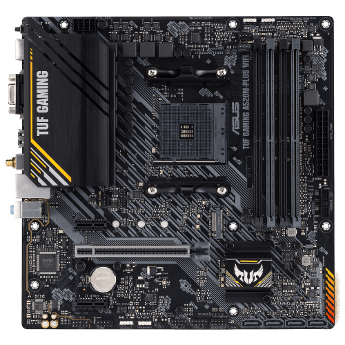Мат. плата AM4 Asus TUF GAMING A520M-PLUS WIFI - зображення 2