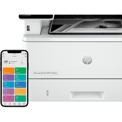 БФП HP LaserJet Pro 4103dw з WiFi (2Z627A) - зображення 7