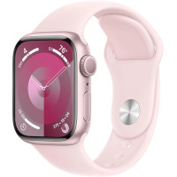 Смарт годинник Apple Watch Series 9 GPS, 41mm Pink Aluminum Case with Light Pink Sport Band S/M