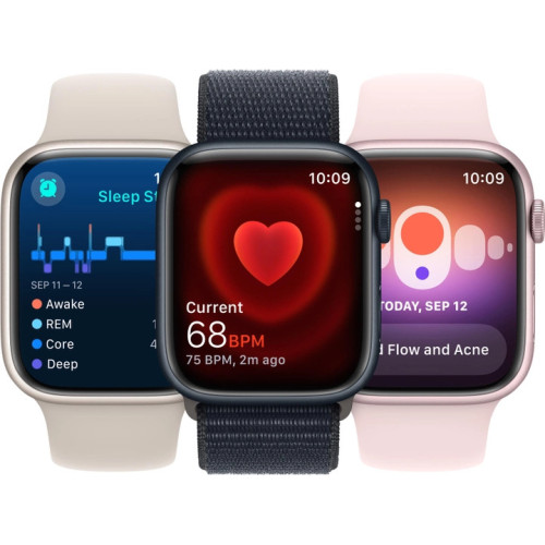 Смарт годинник Apple Watch Series 9 GPS, 41mm Pink Aluminum Case with Light Pink Sport Band S\/M - зображення 7