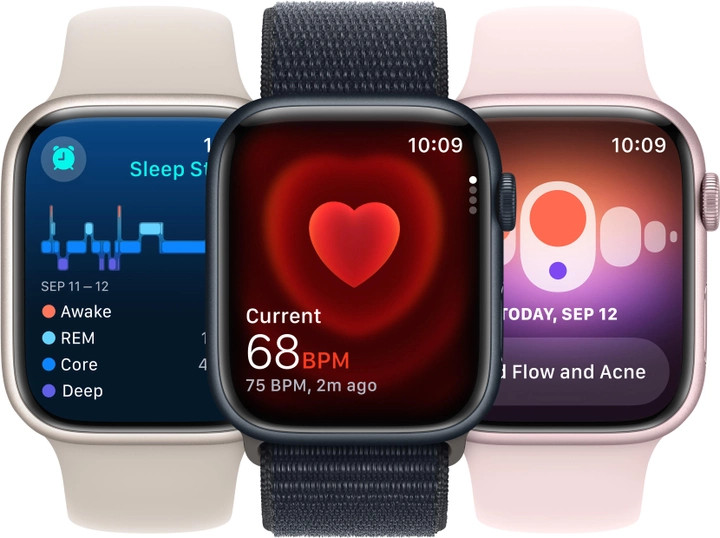 Смарт годинник Apple Watch Series 9 GPS, 41mm Pink Aluminum Case with Light Pink Sport Band S\/M - зображення 7