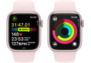 Смарт годинник Apple Watch Series 9 GPS, 41mm Pink Aluminum Case with Light Pink Sport Band S\/M - зображення 6