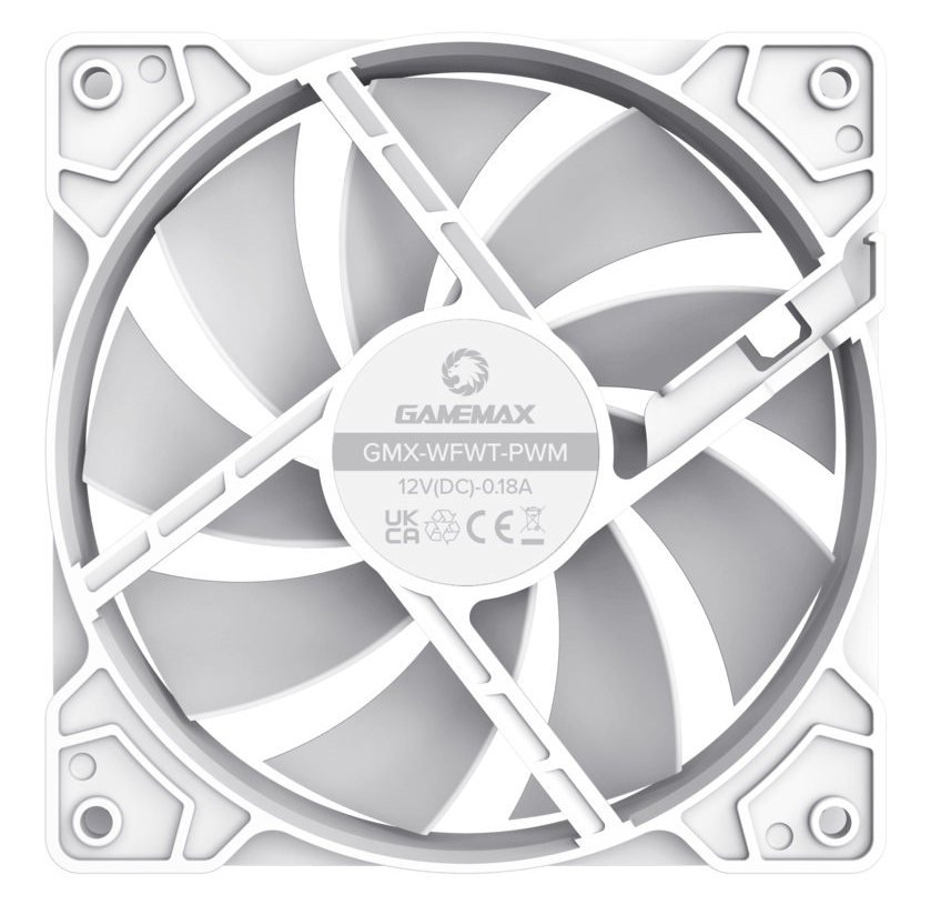 Вентилятор для корпусів 120 мм GAMEMAX GMX-WFWT-PWM - зображення 8