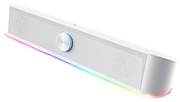 Акустична система Trust GXT 619W Thorne RGB Illuminated Soundbar White - зображення 3