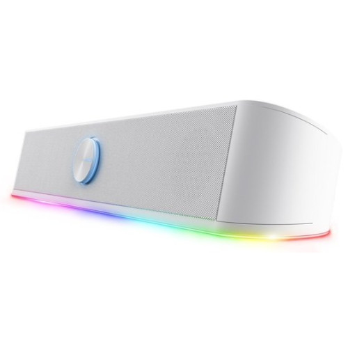 Акустична система Trust GXT 619W Thorne RGB Illuminated Soundbar White - зображення 1