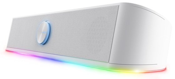 Акустична система Trust GXT 619W Thorne RGB Illuminated Soundbar White - зображення 1