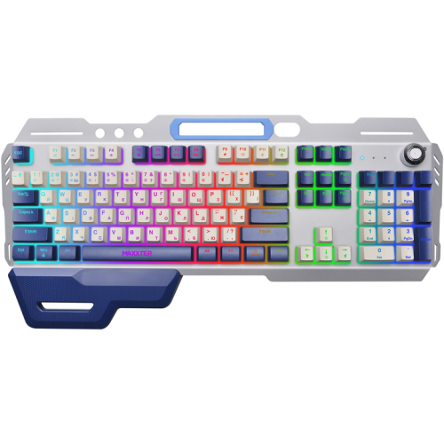 Клавіатура Maxxter KBG-RGB-01-UA RGB USB Metal - зображення 1