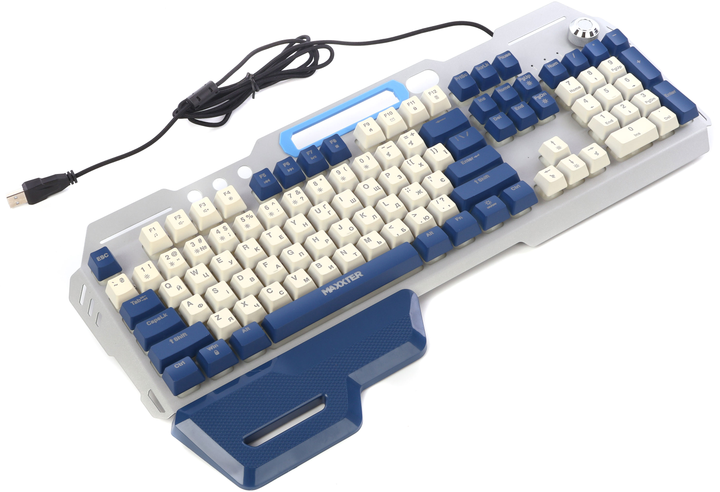 Клавіатура Maxxter KBG-RGB-01-UA RGB USB Metal - зображення 3