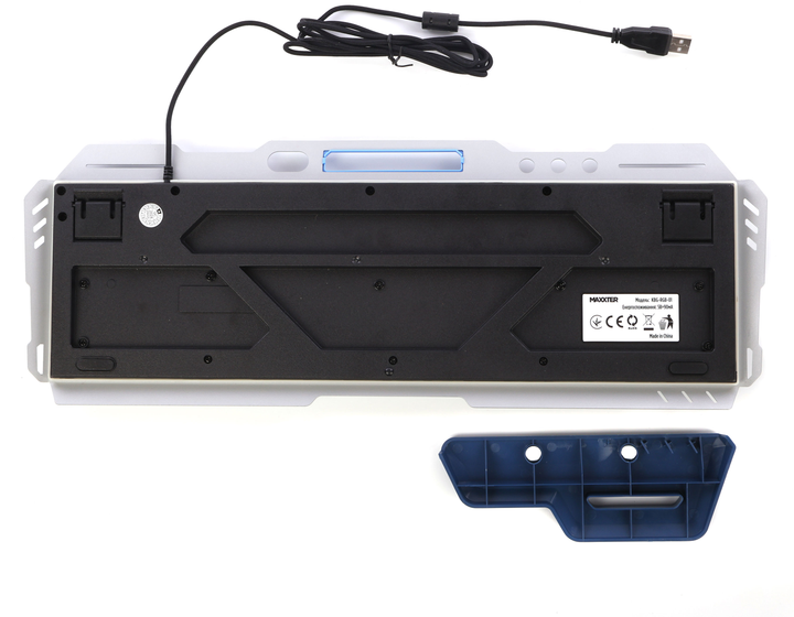 Клавіатура Maxxter KBG-RGB-01-UA RGB USB Metal - зображення 5