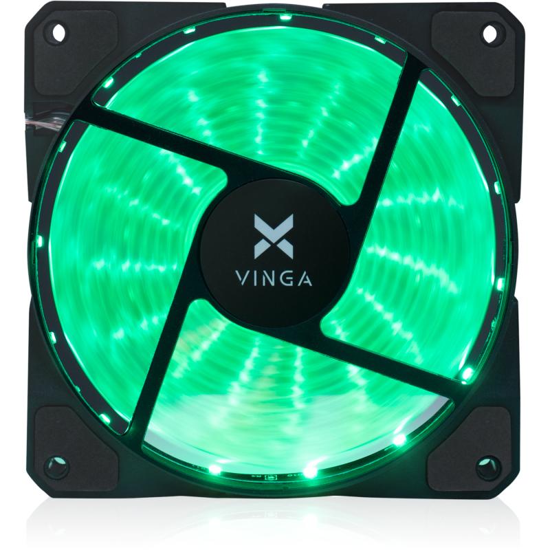 Вентилятор для корпусів 120 мм Vinga 12025-15-G1 - зображення 3