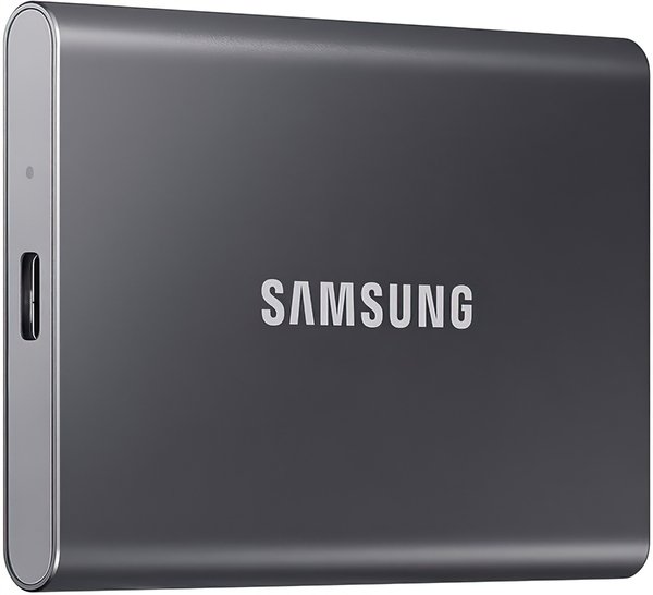 Зовнішній накопичувач SSD 1TB Samsung T7 Titan Gray (MU-PC1T0T\/WW) - зображення 1