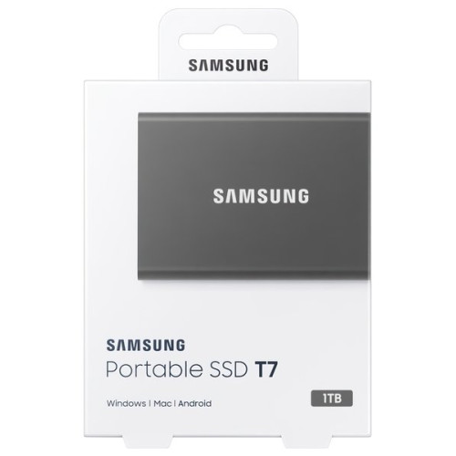 Зовнішній накопичувач SSD 1TB Samsung T7 Titan Gray (MU-PC1T0T\/WW) - зображення 7