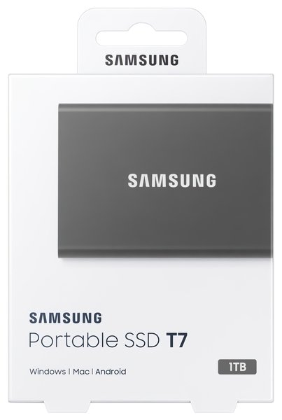 Зовнішній накопичувач SSD 1TB Samsung T7 Titan Gray (MU-PC1T0T\/WW) - зображення 7