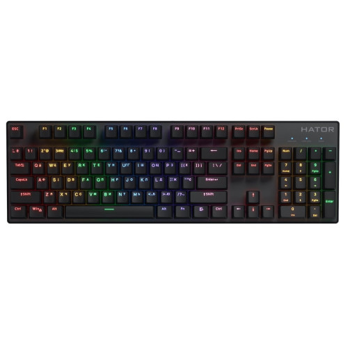 Клавіатура Hator Icefall Mecha Rainbow USB Black (HTK104UA) - зображення 1