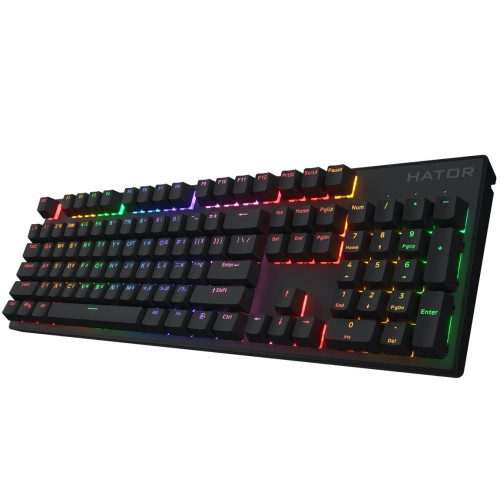 Клавіатура Hator Icefall Mecha Rainbow USB Black (HTK104UA) - зображення 3