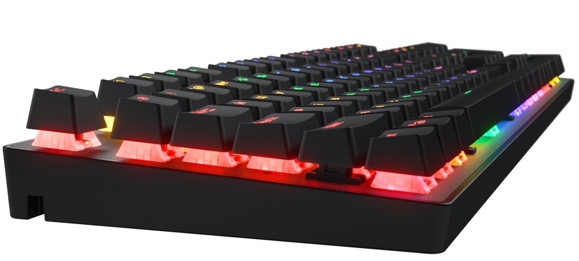 Клавіатура Hator Icefall Mecha Rainbow USB Black (HTK104UA) - зображення 4