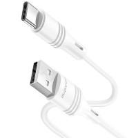 Кабель USB2 АM-Type C BOROFONE BX43 white, 1м, 3A, PVC