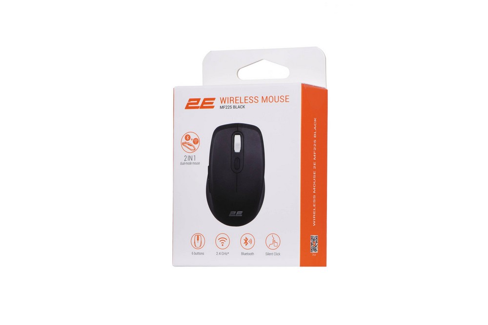 Мишка 2E MF255 Silent, WL\/BT, Black - зображення 7