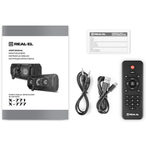 Колонка портативна REAL-EL X-771 Black - зображення 9