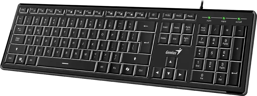 Клавіатура Genius Slim Star 820 USB UA Black - зображення 2