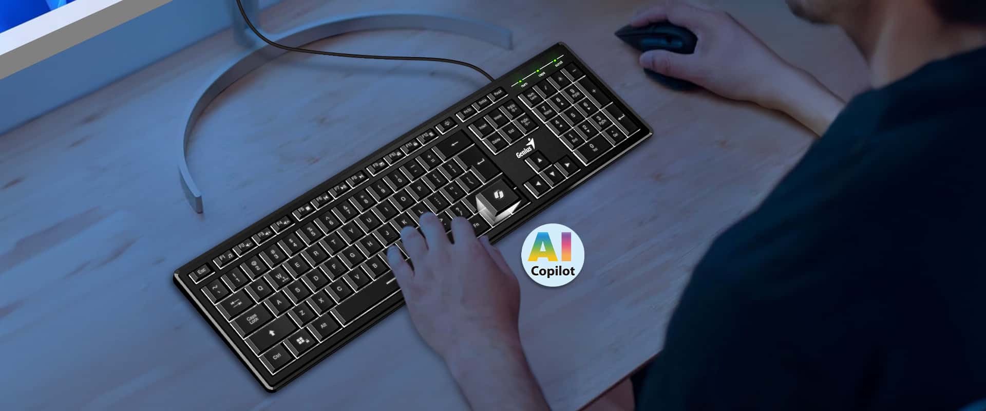 Клавіатура Genius Slim Star 820 USB UA Black - зображення 5