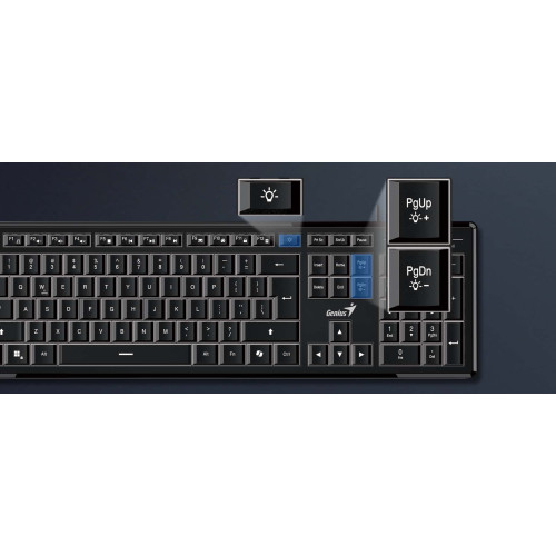 Клавіатура Genius Slim Star 820 USB UA Black - зображення 6