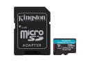 MicroSDXC 128 Gb Kingston Canvas Go Plus G4 class 10 UHS-I U3 V30 A2 з SD-адаптером - зображення 1