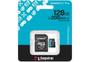 MicroSDXC 128 Gb Kingston Canvas Go Plus G4 class 10 UHS-I U3 V30 A2 з SD-адаптером - зображення 4