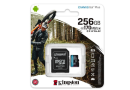 MicroSDXC 256 Gb Kingston Canvas Go Plus G4 class 10 UHS-I U3 V30 A2 з SD-адаптером - зображення 4