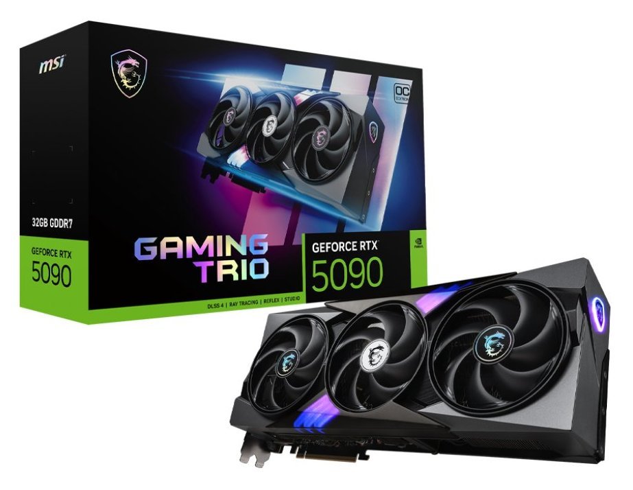 Відеокарта GeForce RTX 5090 32 GDDR7 MSI GAMING TRIO OC (RTX 5090 32G GAMING TRIO OC) - зображення 1