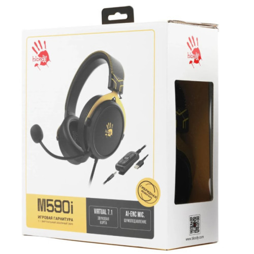 Гарнітура A4-tech Bloody M590i 7.1 Sports Lime - зображення 8