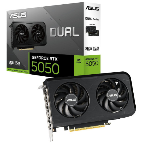 Відеокарта GeForce RTX 5050 8 GDDR6 Asus Dual OC (DUAL-RTX5050-O8G) - зображення 1
