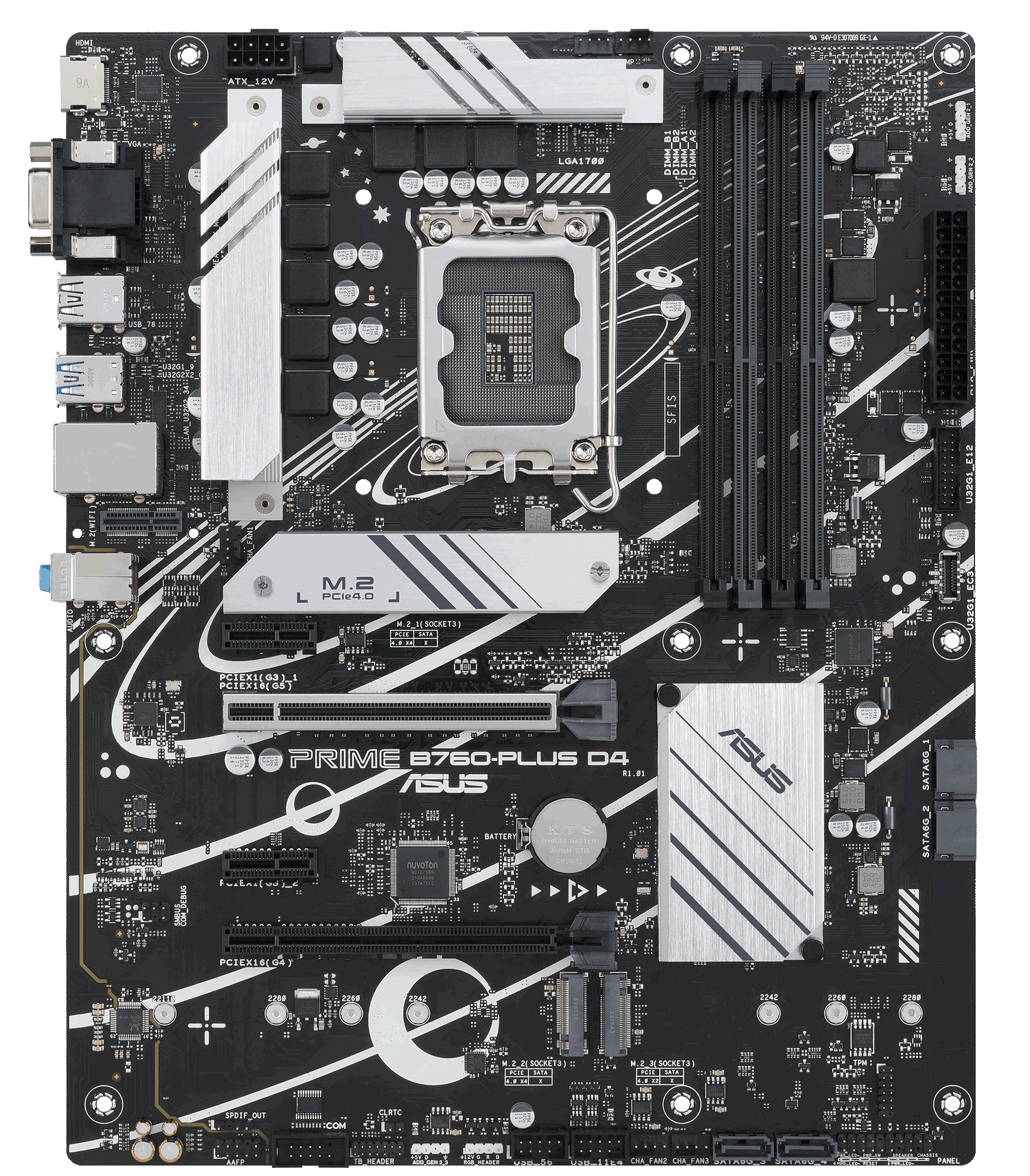 Мат. плата 1700 ASUS PRIME B760-PLUS D4 - зображення 2