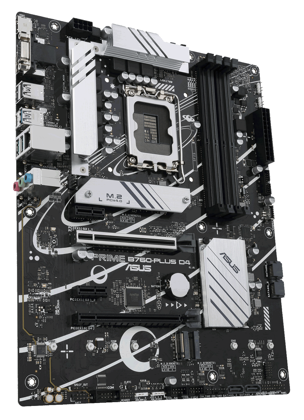 Мат. плата 1700 ASUS PRIME B760-PLUS D4 - зображення 4