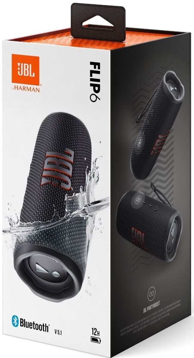Колонка портативна JBL Flip 6 Black - зображення 9